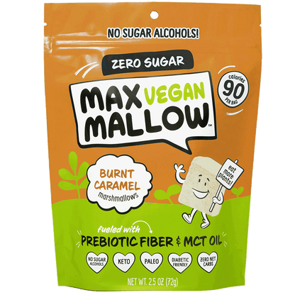 Vegan Burnt Caramel Sugar-Free Marshmallows by Max Sweets