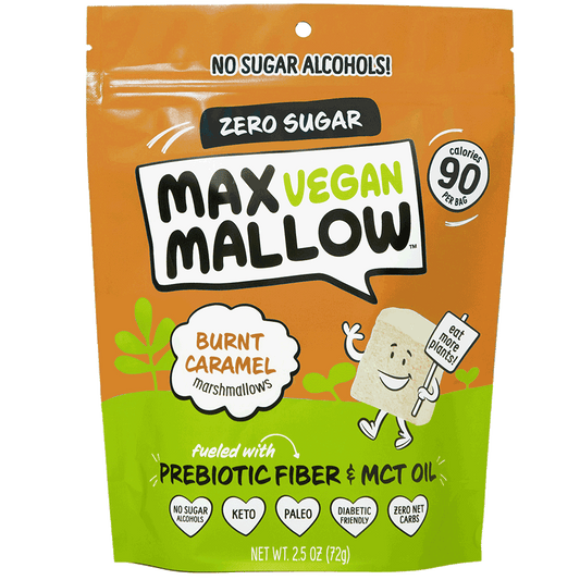 Vegan Burnt Caramel Sugar-Free Marshmallows by Max Sweets