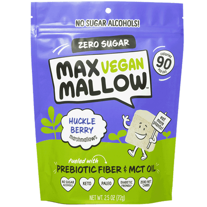 Vegan Huckleberry Suger-Free Marshmallows by Max Sweets