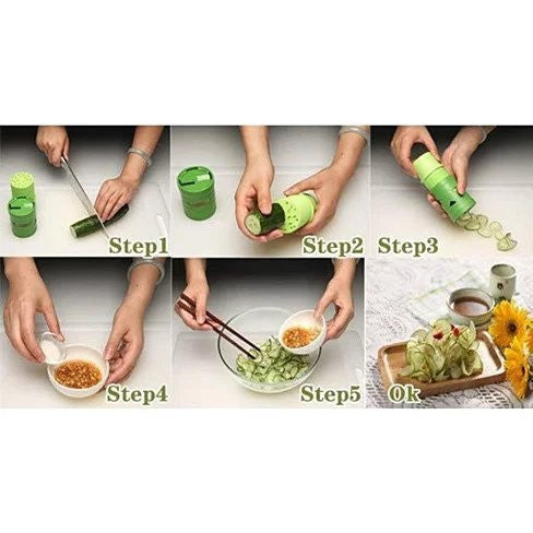 VEGGIE MAGICAL SLICER and Salad Decorator by VistaShops