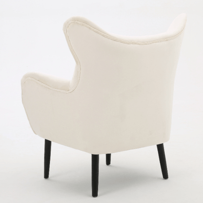 Velvet Tufted Wingback Armchair by Plugsus Home Furniture