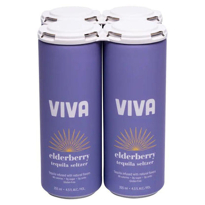 VIVA - Elderberry Tequila Seltzer (4PK) by The Epicurean Trader