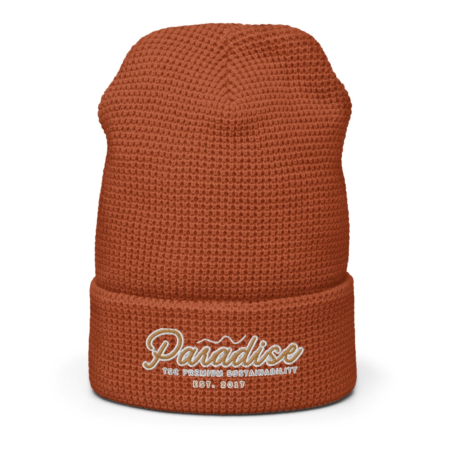 Premium Paradise Waffle Beanie by Tropical Seas Clothing