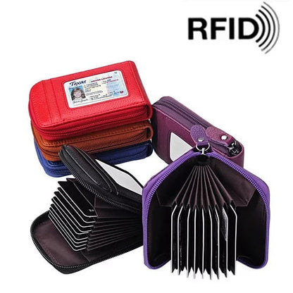 Zip Vault RFID Blocker Card Holder And Wallet by VistaShops