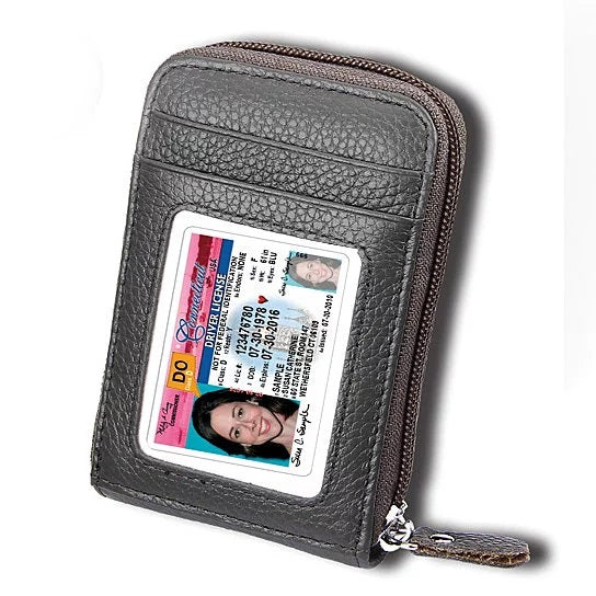 Zip Vault RFID Blocker Card Holder And Wallet by VistaShops