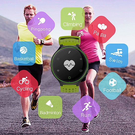 Smart Fit Sporty Waterproof Watch W/ Active Heart Rate and Blood Pressure Monitor by VistaShops