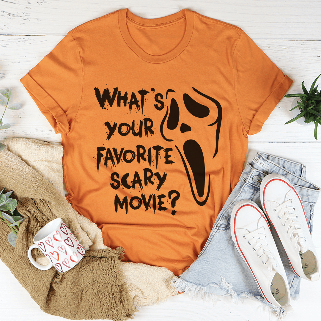 What's Your Favorite Scary Movie Tee by shopmerchmallow