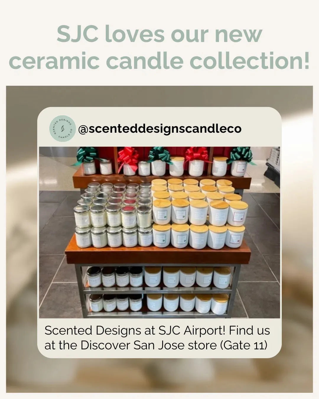 White Ceramic Tumbler - Best-Selling Scents - New! - 10oz - Bamboo Lid by Scented Designs Candle Company