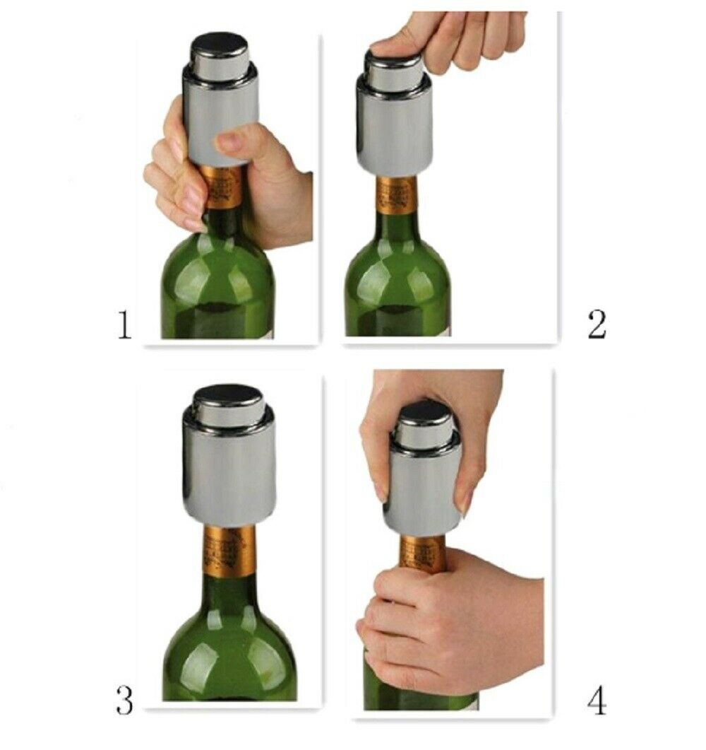 Wine Bottle Stopper Plug With Vacuum Seal Winery Sealer Top Airless Saver Fresh by Plugsus Home Furniture