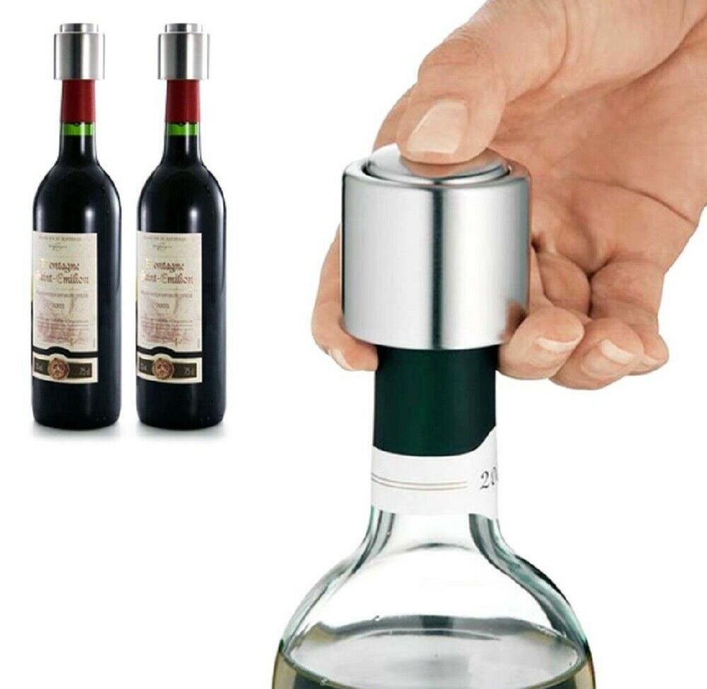 Wine Bottle Stopper Plug With Vacuum Seal Winery Sealer Top Airless Saver Fresh by Plugsus Home Furniture