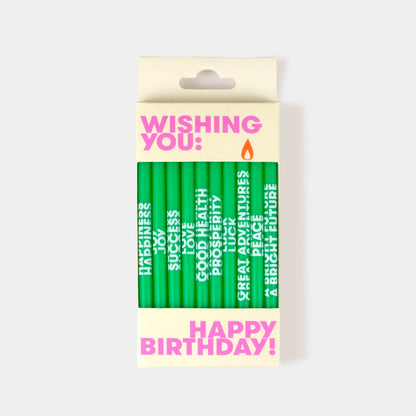 Wishing You: Birthday Candles - Green by 54Celsius