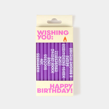 Wishing You: Birthday Candles - Purple by 54Celsius