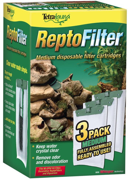 Tetrafauna ReptoFilter Disposable Filter Cartridges: Ultimate Water Clarity & Freshness by Dog Hugs Cat