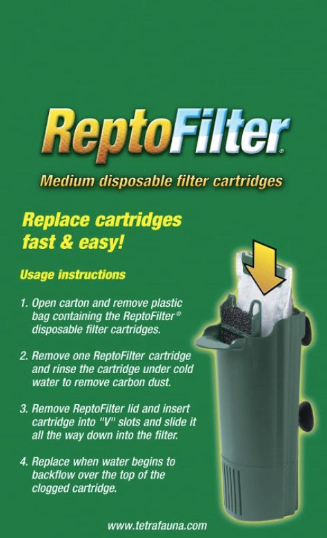 Tetrafauna ReptoFilter Disposable Filter Cartridges: Ultimate Water Clarity & Freshness by Dog Hugs Cat