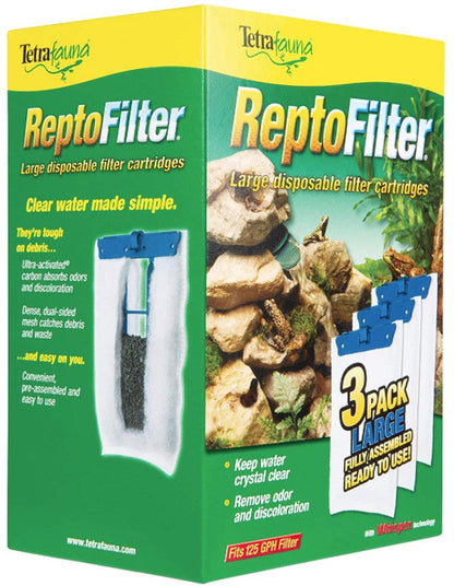 Tetrafauna ReptoFilter Disposable Filter Cartridges: Ultimate Water Clarity & Freshness by Dog Hugs Cat