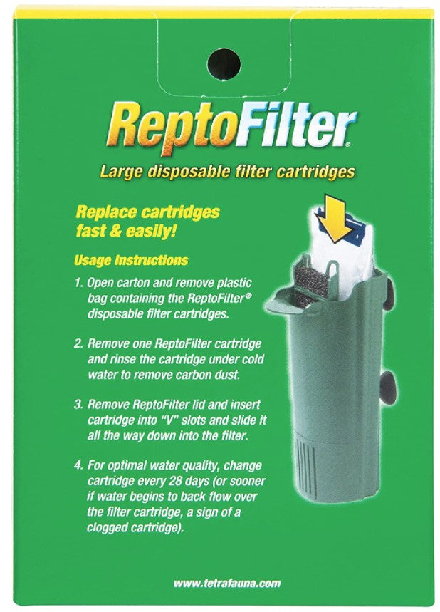 Tetrafauna ReptoFilter Disposable Filter Cartridges: Ultimate Water Clarity & Freshness by Dog Hugs Cat