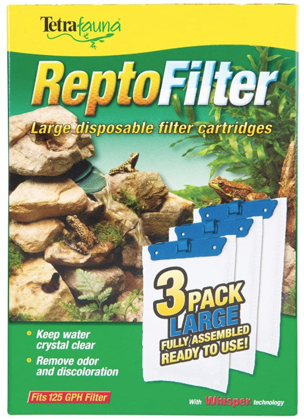 Tetrafauna ReptoFilter Disposable Filter Cartridges: Ultimate Water Clarity & Freshness by Dog Hugs Cat