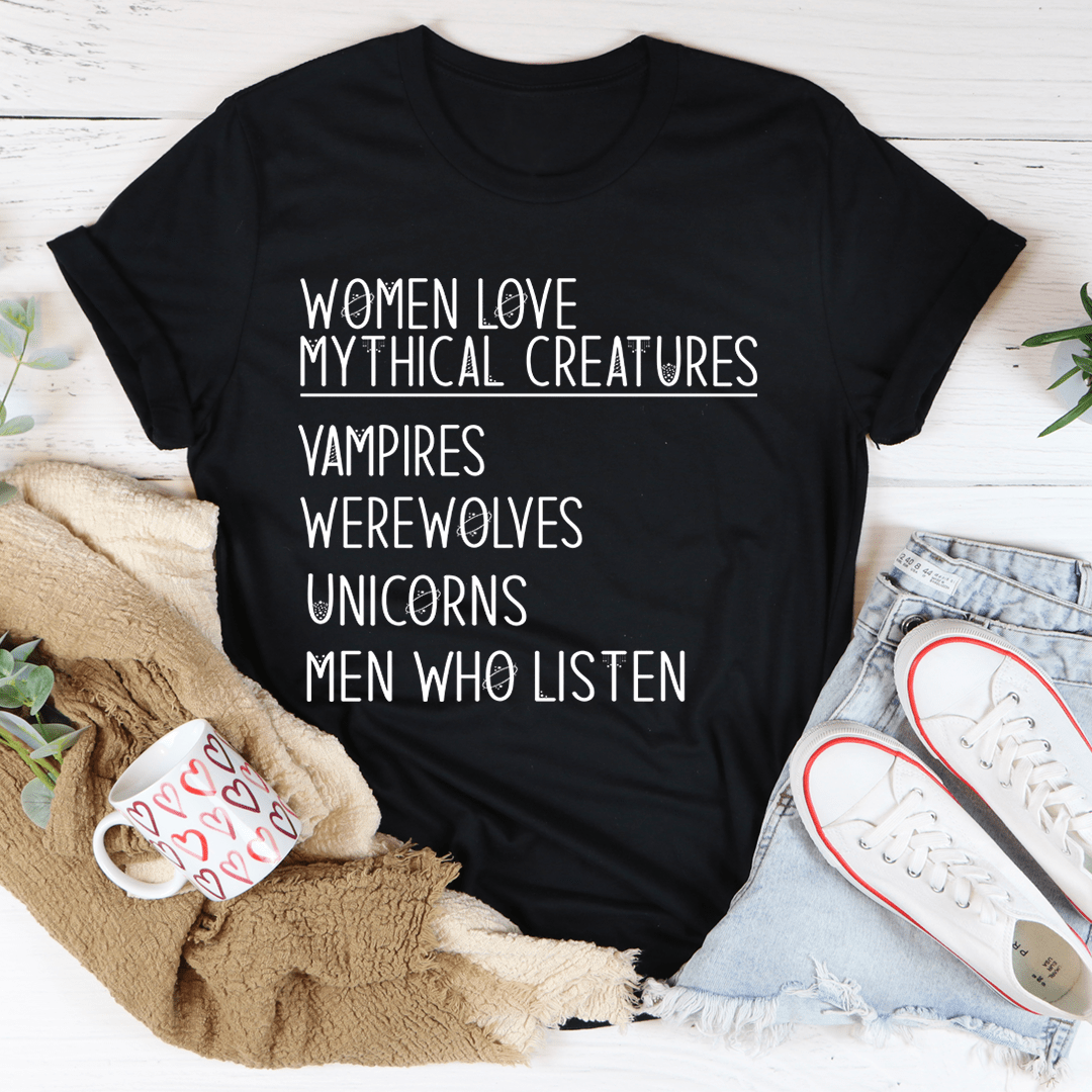 Women Love Mythical Creatures Tee by shopmerchmallow