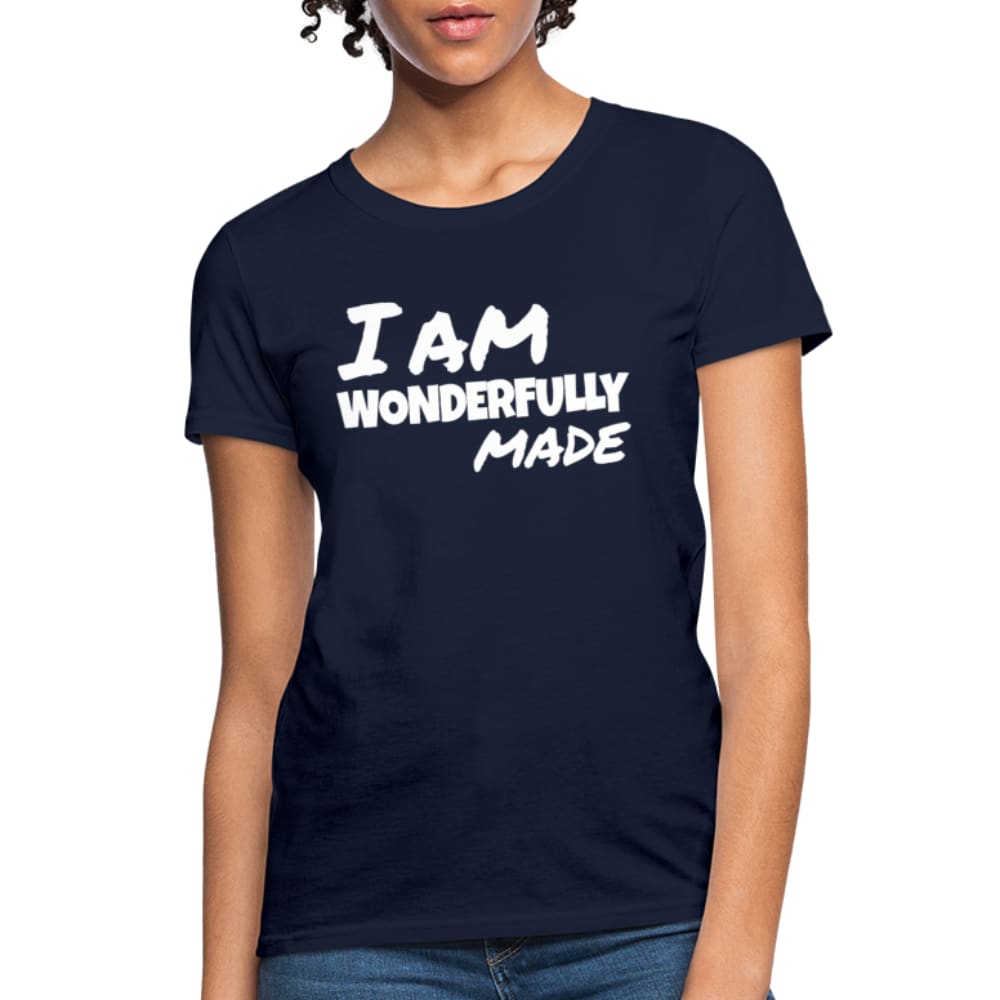 Womens T-shirt, i am Wonderfully Made Graphic Tee by inQue.Style