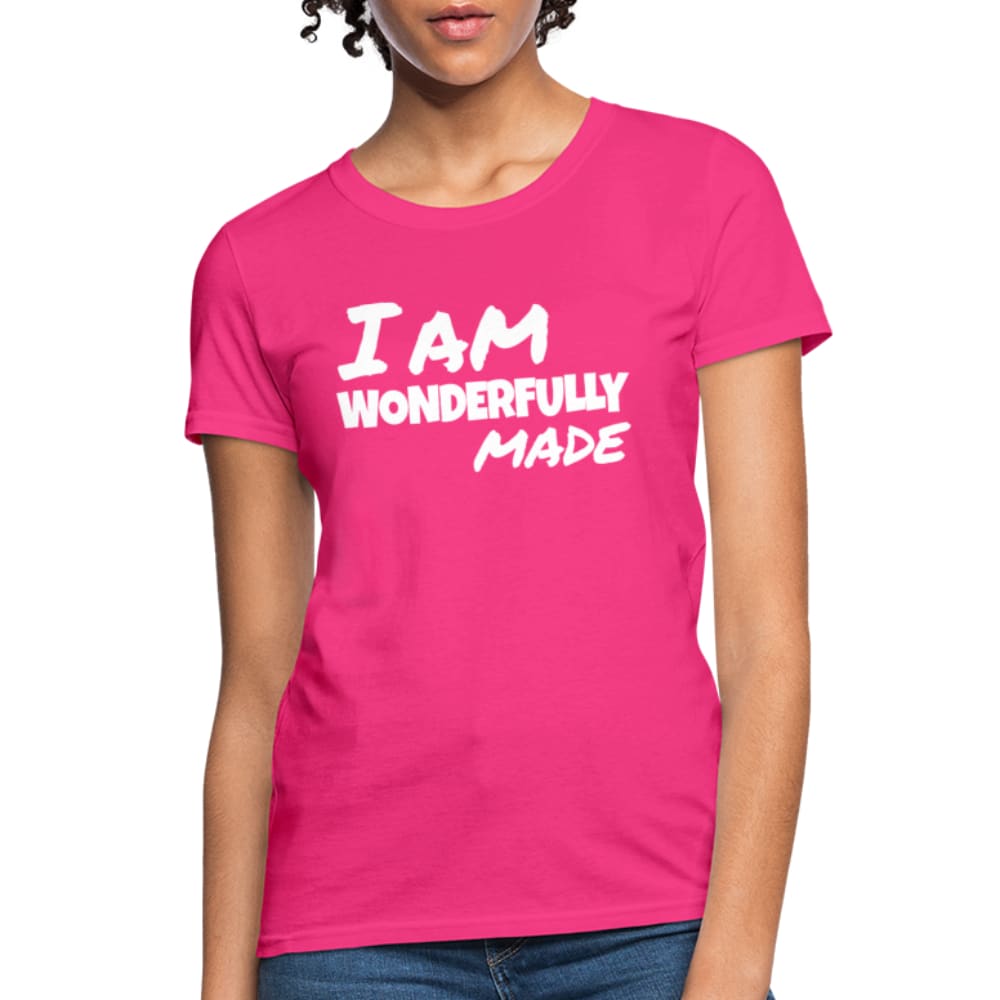 Womens T-shirt, i am Wonderfully Made Graphic Tee by inQue.Style