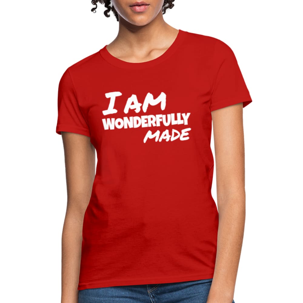 Womens T-shirt, i am Wonderfully Made Graphic Tee by inQue.Style