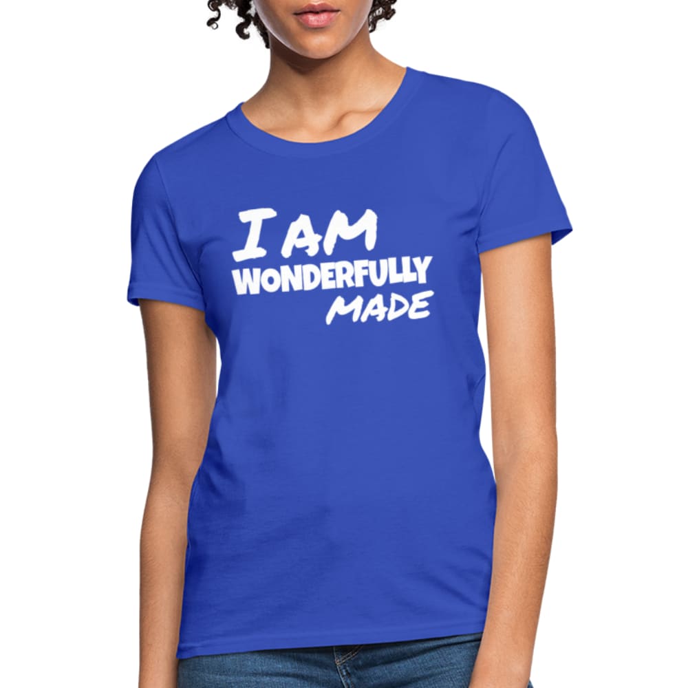 Womens T-shirt, i am Wonderfully Made Graphic Tee by inQue.Style