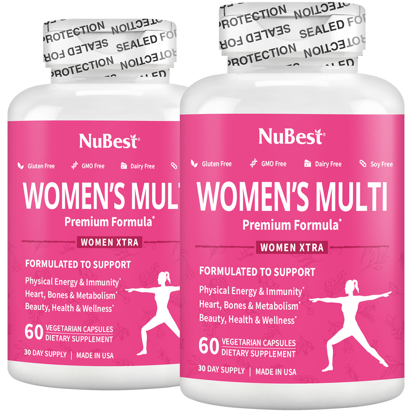 Women's Multi, Women Xtra, Immunity, Energy & Beauty Formula, 60 Vegan Capsules by NuBest Nutrition®