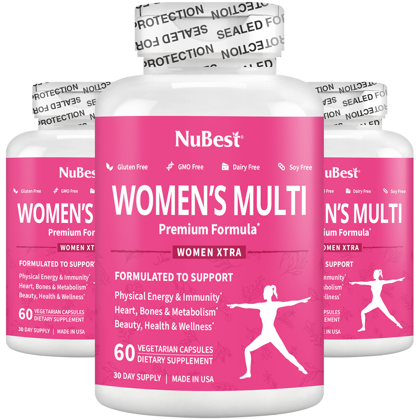 Women's Multi, Women Xtra, Immunity, Energy & Beauty Formula, 60 Vegan Capsules by NuBest Nutrition®