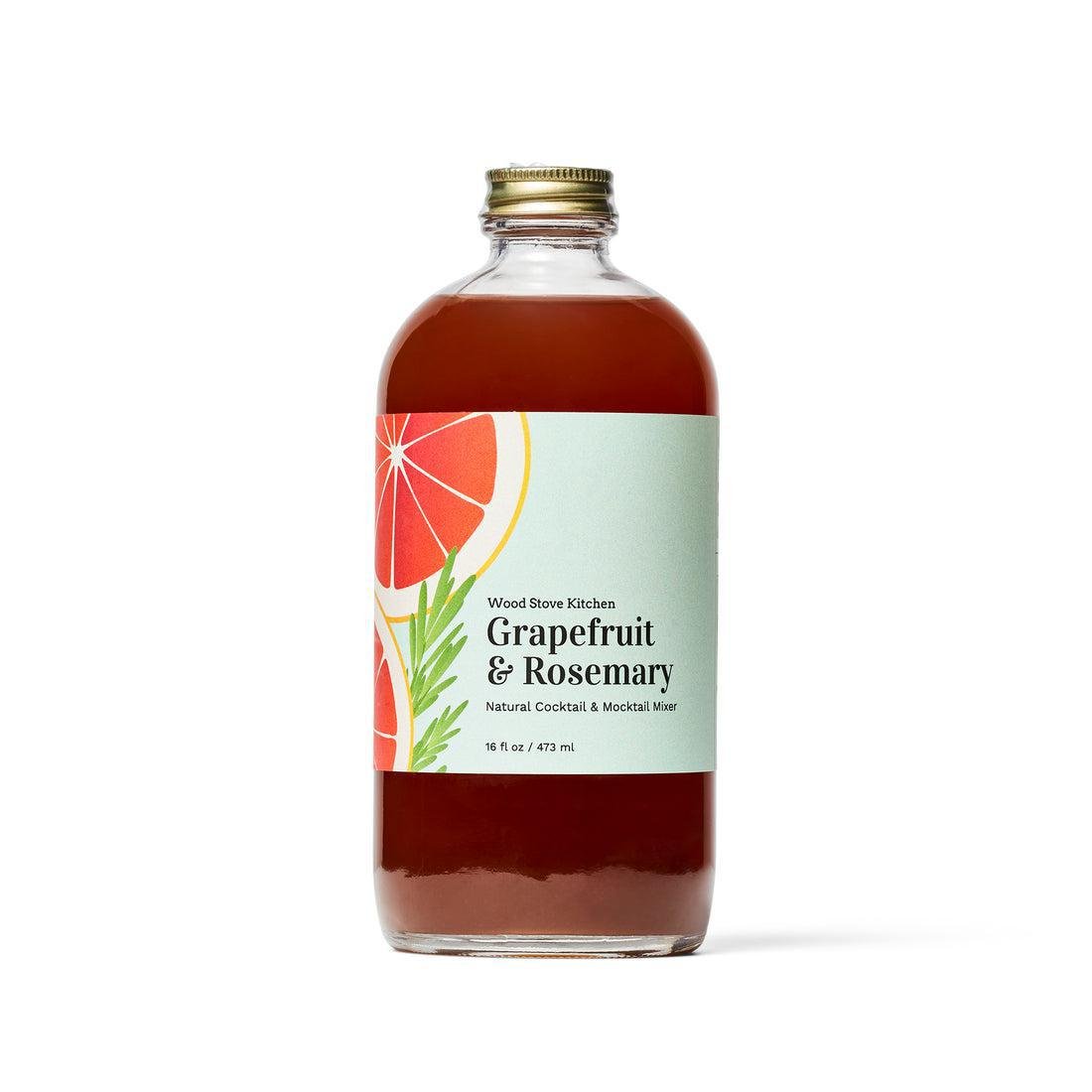 Wood Stove Kitchen - 'Grapefruit & Rosemary' Cocktail Mixer (16OZ) by The Epicurean Trader