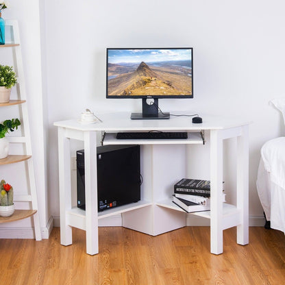 Wooden Corner Desk With Drawer by Plugsus Home Furniture