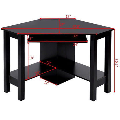 Wooden Corner Desk With Drawer by Plugsus Home Furniture