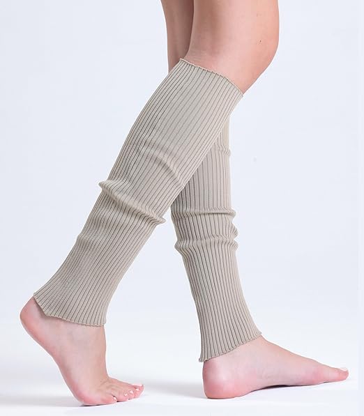 1 Pair Women's Knitted Cotton Leg Warmers for Cold Weather 21 Inches Long by Mars Outlet Store LLC