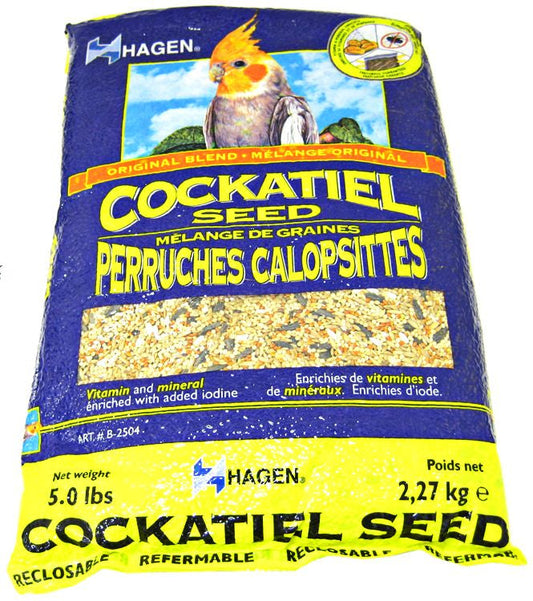 Premium Hagen Cockatiel Seed Mix - Enriched with Vitamins and Minerals by Dog Hugs Cat