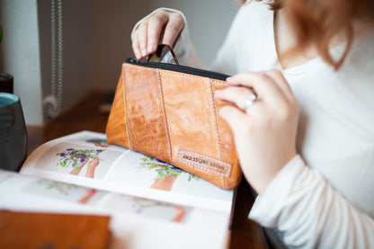 Two Shades of Leather Pouch by 2nd Story Goods