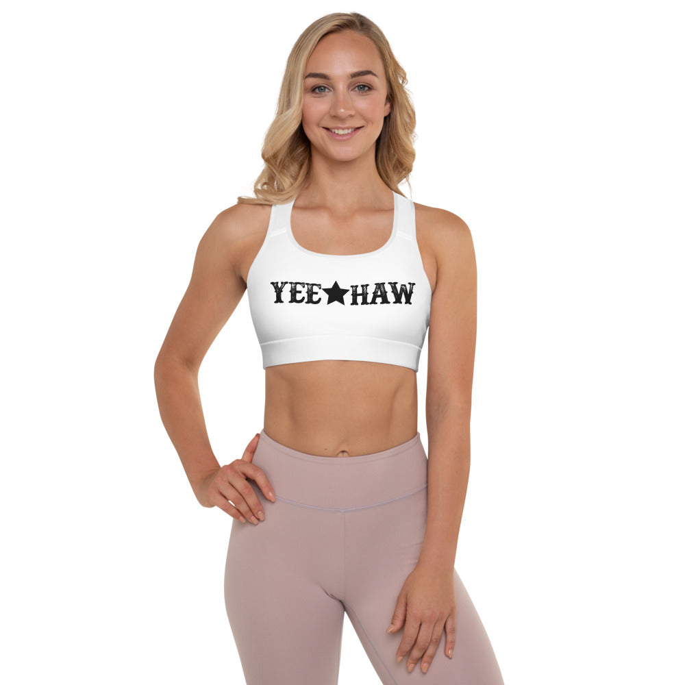 Yeehaw Padded Sports Bra by Baha Ranch Western Wear