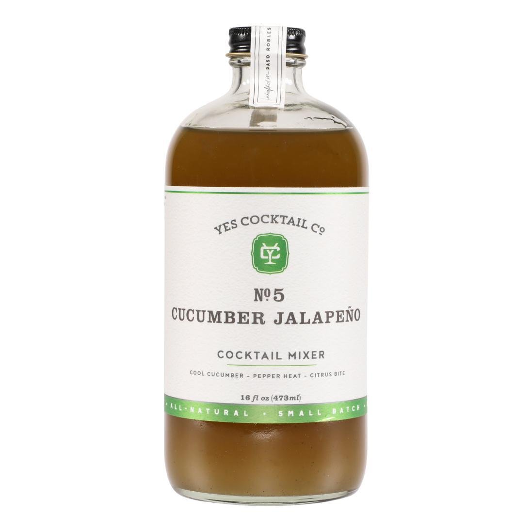 Yes Cocktail Company - 'Cucumber Jalapeno' Cocktail Mixer (16OZ) by The Epicurean Trader