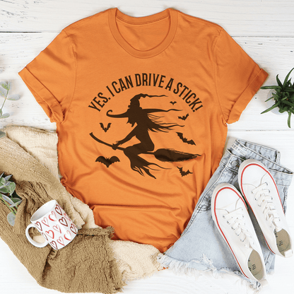 Yes I Can Drive A Stick Tee by shopmerchmallow