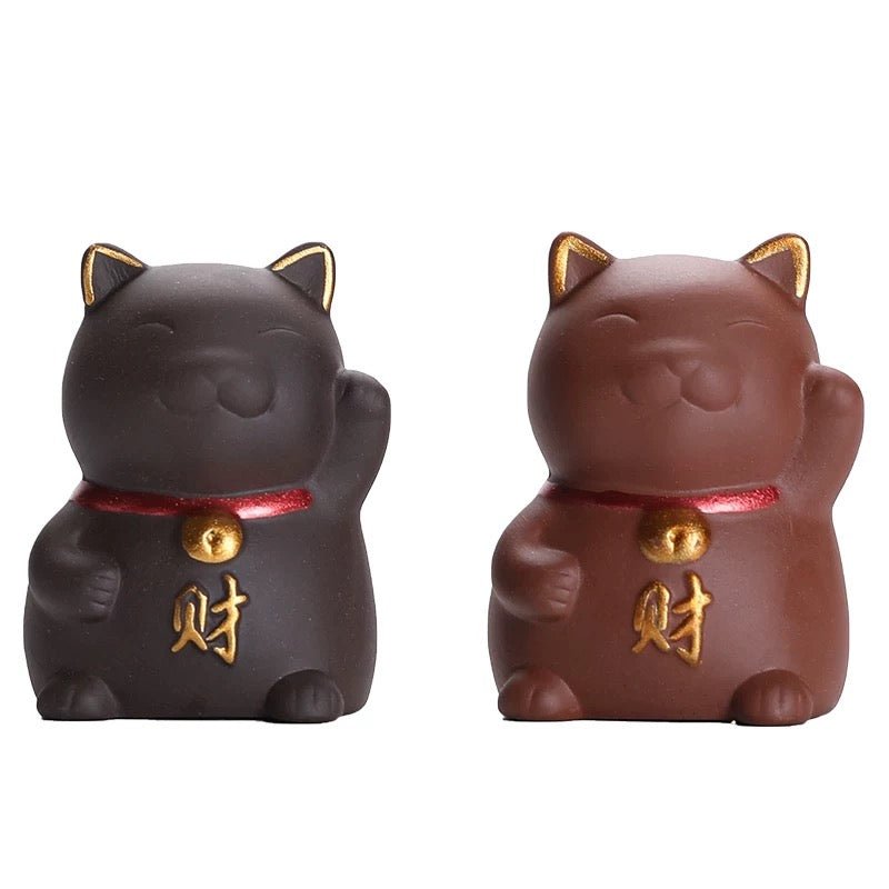 Yixing Clay Lucky Cat Tea Pet by Tea and Whisk