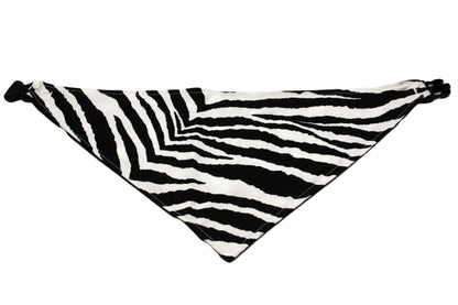 Zebra Print Reversible Dog Bandana by Uptown Pups