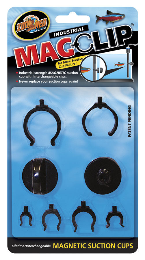 Zoo Med Industrial Magclip Magnetic Suction Cup Kit - Ultimate Aquarium Accessory Holder by Dog Hugs Cat