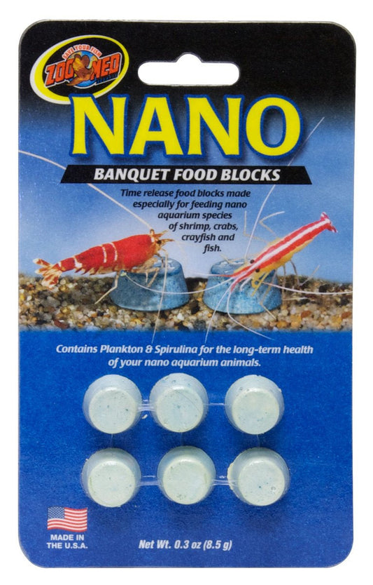 Zoo Med Nano Banquet: Time-Release Food Blocks for Nano Aquarium Species by Dog Hugs Cat