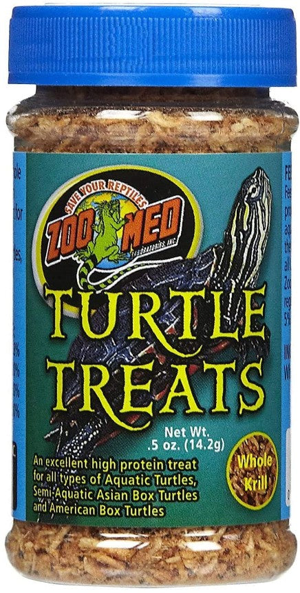 Zoo Med Turtle Treats: Whole Krill High Protein Enrichment for Aquatic and Box Turtles by Dog Hugs Cat