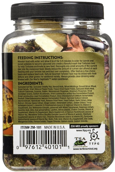 Zoo Med Gourmet Tortoise Food: Nutrient-Rich Medley for Healthy Growth by Dog Hugs Cat