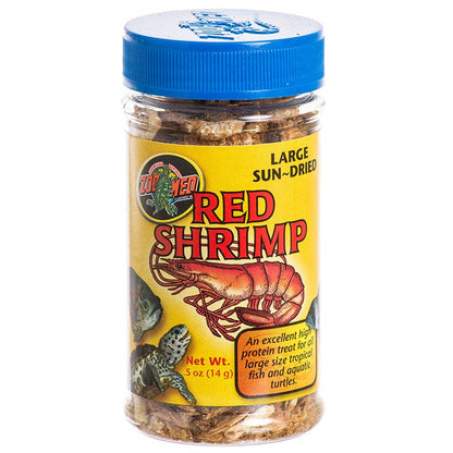 Zoo Med Large Sun Dried Red Shrimp: Premium Nutrition for Large Aquatic Pets by Dog Hugs Cat