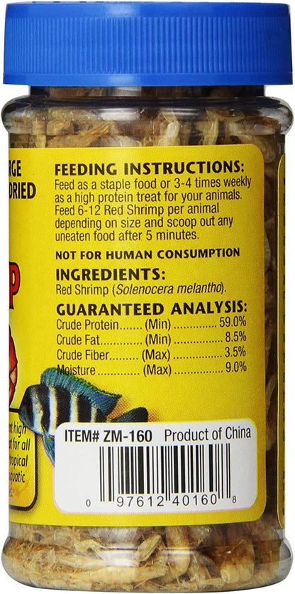 Zoo Med Large Sun Dried Red Shrimp: Premium Nutrition for Large Aquatic Pets by Dog Hugs Cat