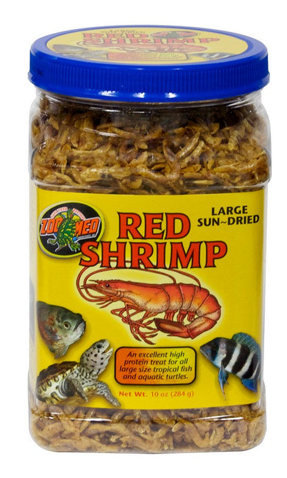 Zoo Med Large Sun Dried Red Shrimp: Premium Nutrition for Large Aquatic Pets by Dog Hugs Cat