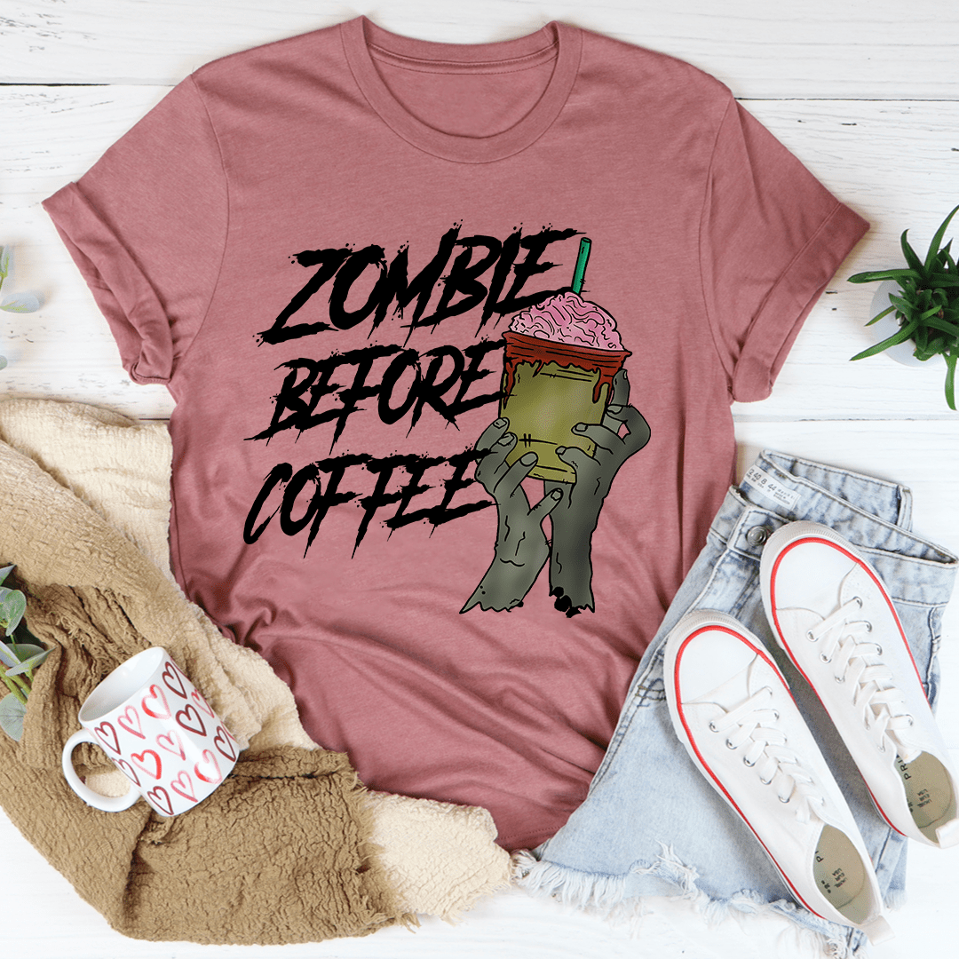 Zombie Before Coffee Tee by shopmerchmallow