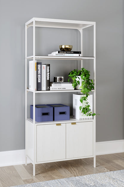 Ashley Deznee White Contemporary Large Bookcase H162-17