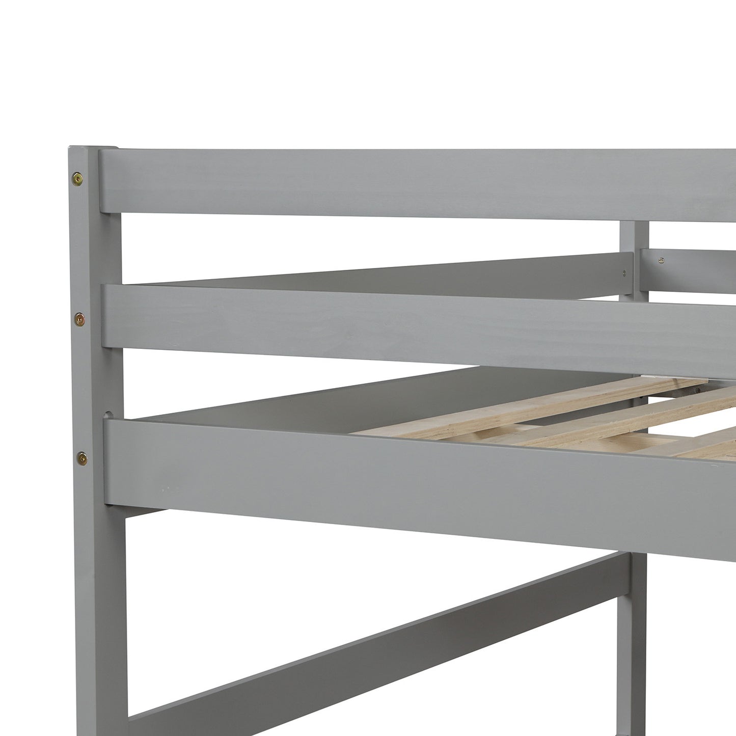 Full over Full Bunk Bed with Twin Size Trundle (Gray)(OLD SKU :LP000033AAE)