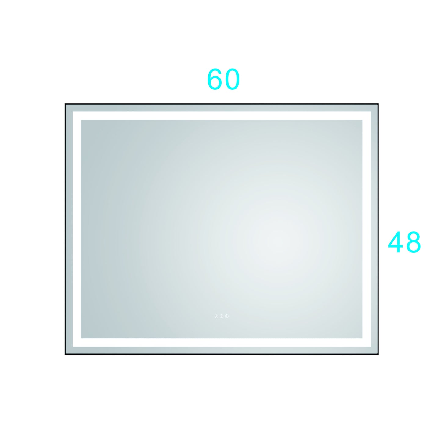 LTL needs to consult the warehouse address60*48 LED Lighted Bathroom Wall Mounted Mirror with High Lumen+Anti-Fog Separately Control